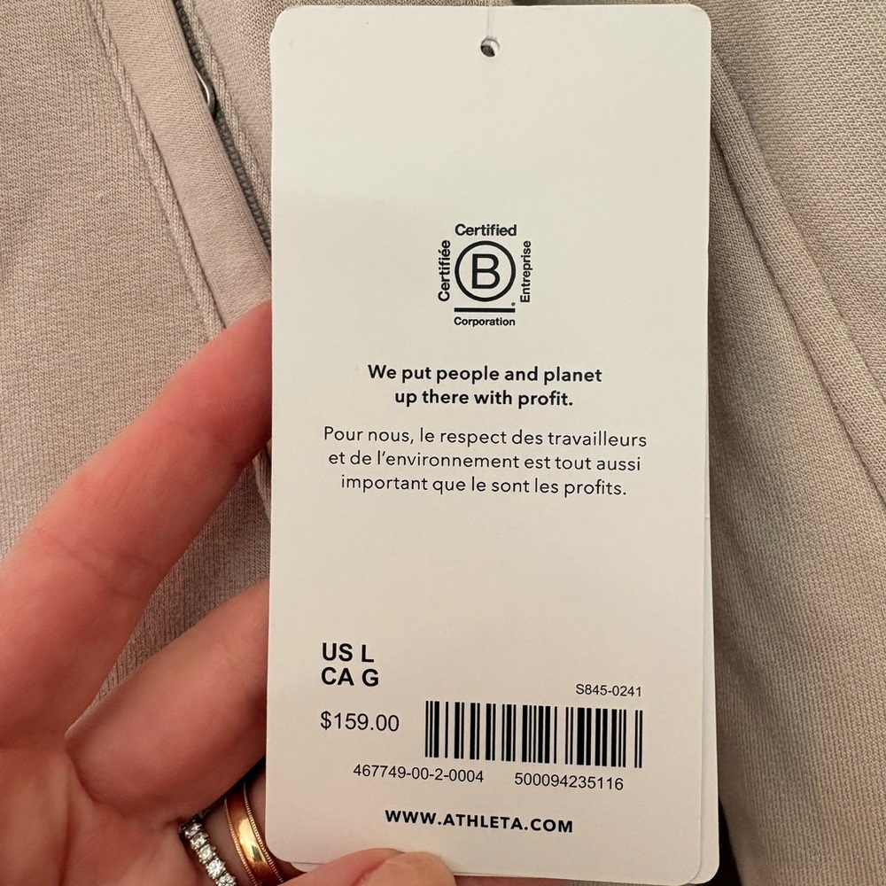 NEW! Athleta Cream Tan Westbound Sherpa Jacket - Picture 7 of 10